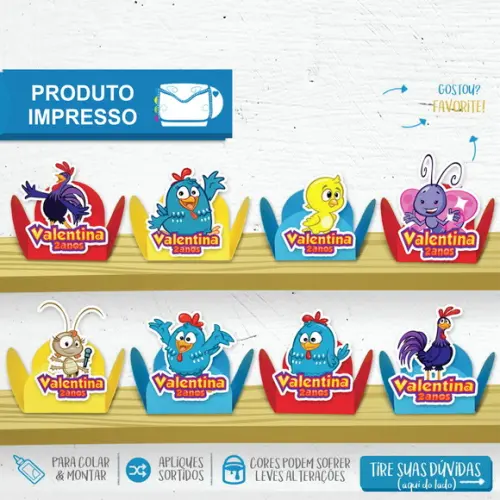 Forminhas Para Doces Galinha Pintadinha