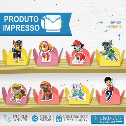 Forminhas Patrulha Canina Menina