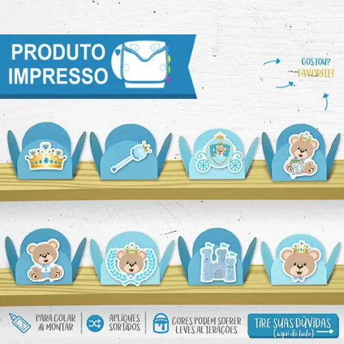 Forminhas Ursinho Príncipe