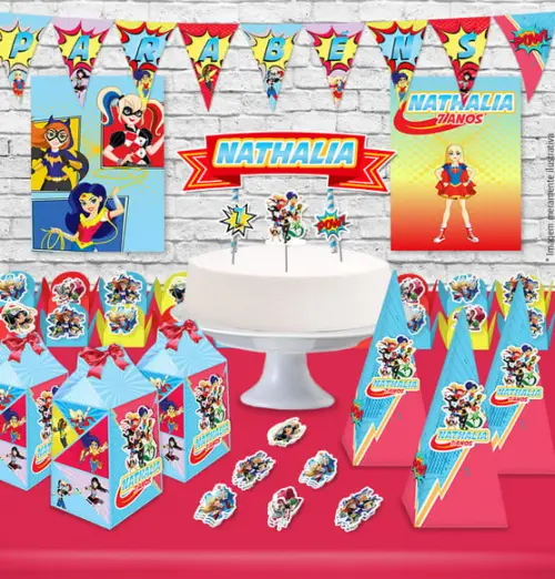 Kit festa Super Hero Girls