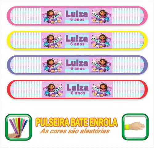 Pulseira Bate Enrola Personalizada a Casa da Gabby - Mod 02