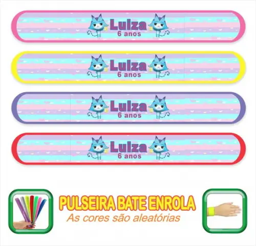 Pulseira Bate Enrola Personalizada a Casa da Gabby - Mod 03