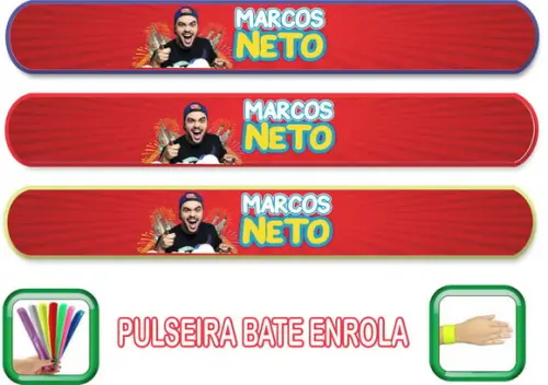 Pulseira Bate Enrola Personalizada Luccas Neto Mod01