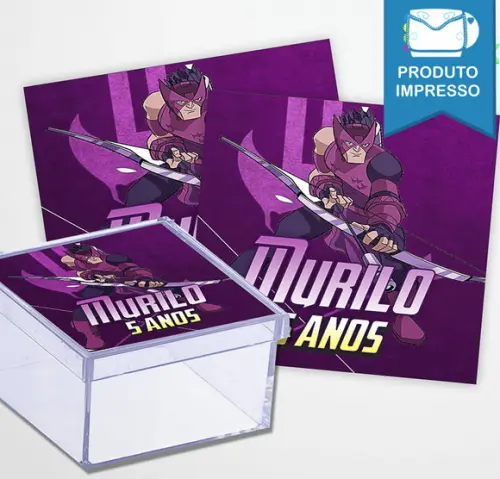 Rótulo Adesivo Caixa Vingadores Variados