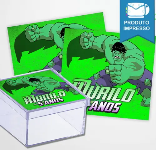 Rótulo Adesivo Caixa Vingadores Variados