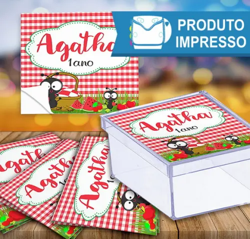 Rotulo Adesivo Caixinha Picnic