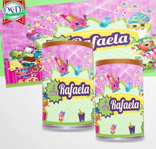 Rotulo Adesivo Cofre Shopkins