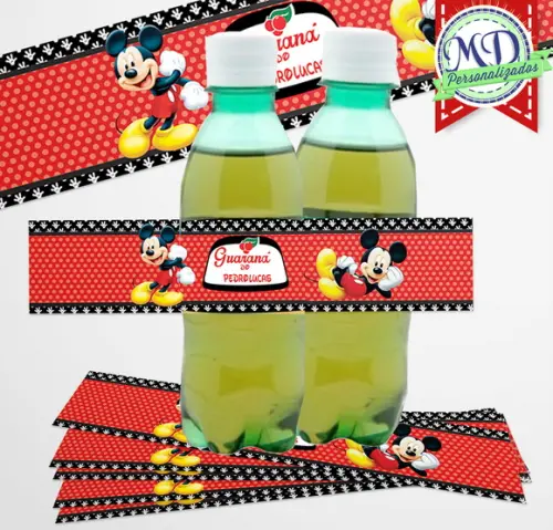 Rótulo Adesivo Guaraná Mickey