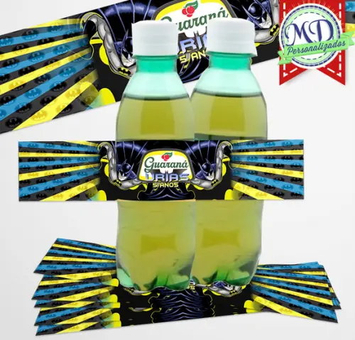 Rótulo Adesivo Guaraná Batman