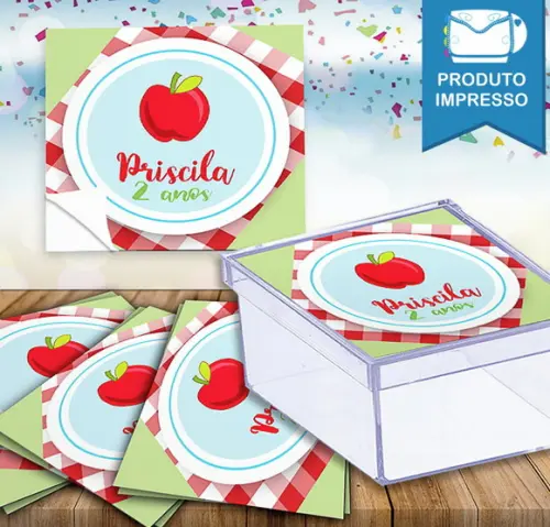 Rotulo Adesivo Caixinha Picnic