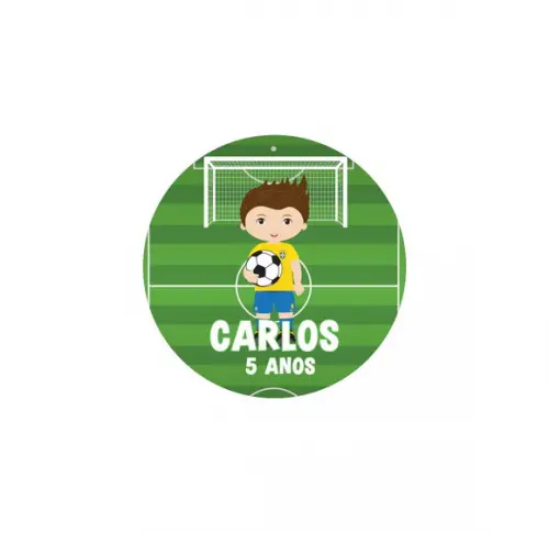 Rótulo Adesivo Latinha Brasil Futebol