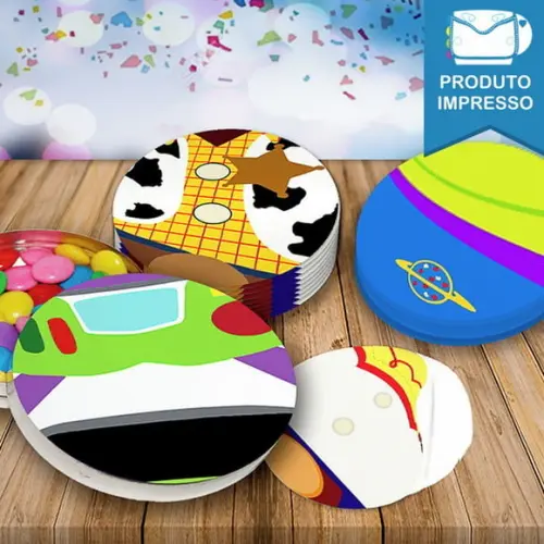 Rótulo Adesivo Latinha Roupas Toy Story