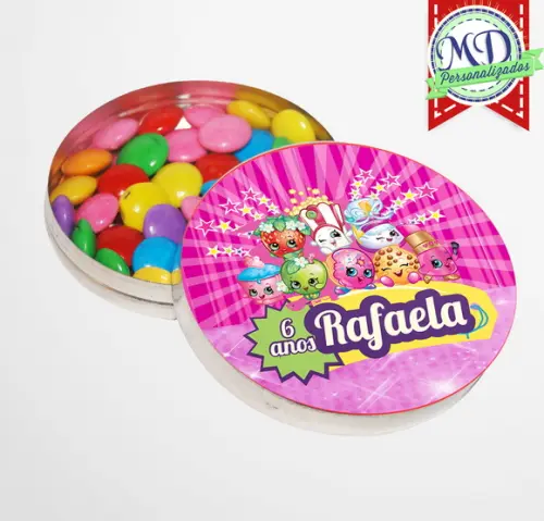 Rótulo Adesivo Latinha Shopkins