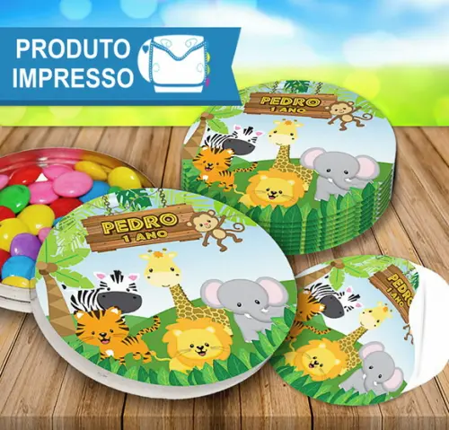 Rótulo Adesivo Latinha Safari