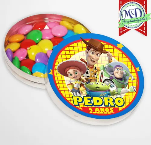 Rótulo Adesivo Latinha Toy Story