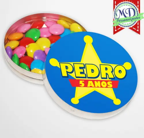 Rótulo Adesivo Latinha Toy Story