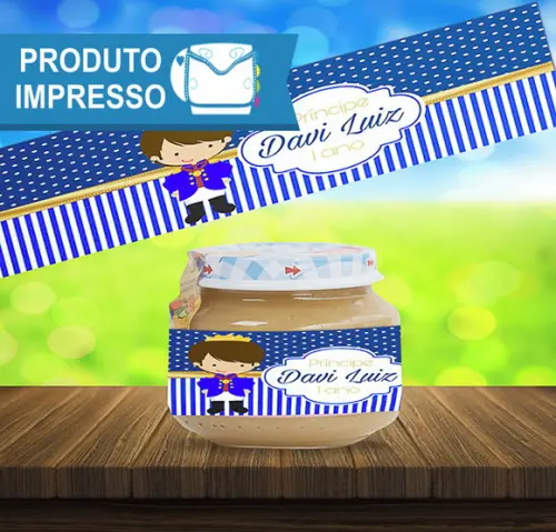 Rótulo Adesivo Papinha Príncipe