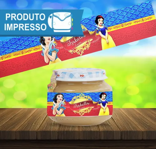 Rótulo Adesivo Papinha Branca de Neve