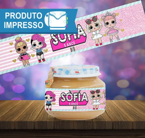 Rótulo Adesivo Papinha LOL Surprise