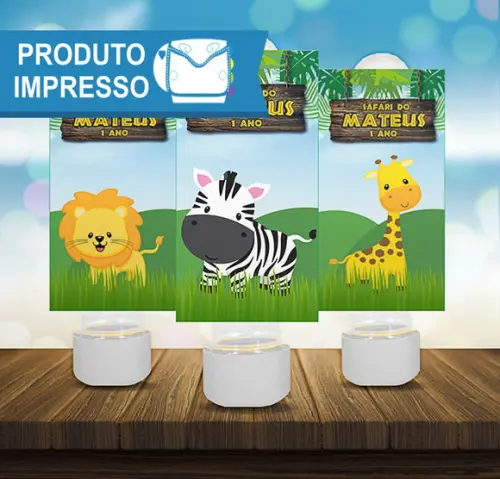 Rótulo Adesivo Tubete Safari