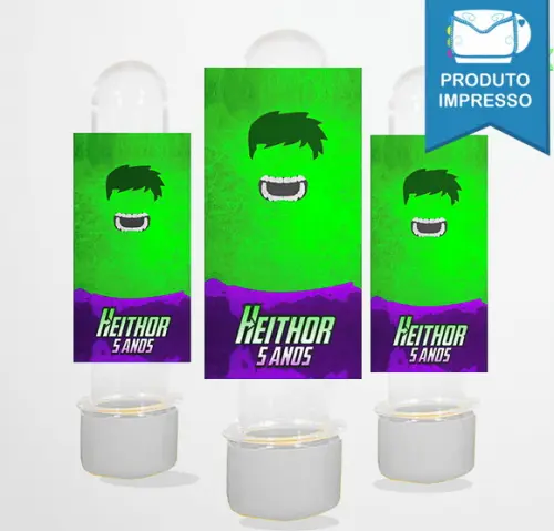 Rótulo Adesivo Tubete Vingadores