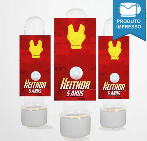 Rótulo Adesivo Tubete Vingadores