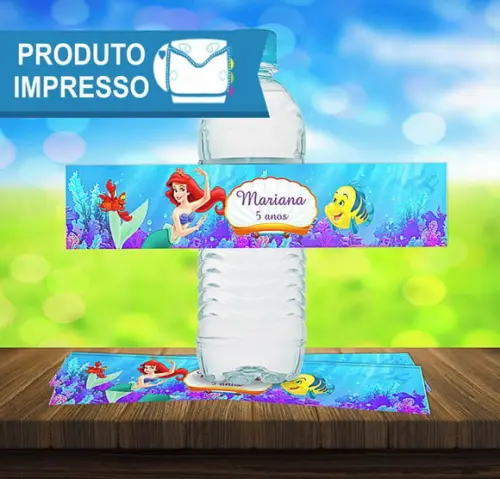 Rotulo Água 500ml Pequena Sereia