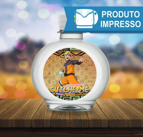Rótulo Água Ouro Fino Naruto