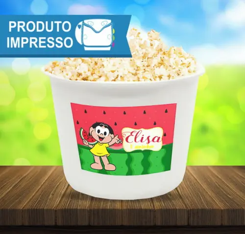 Rótulo Balde de Pipoca Magali