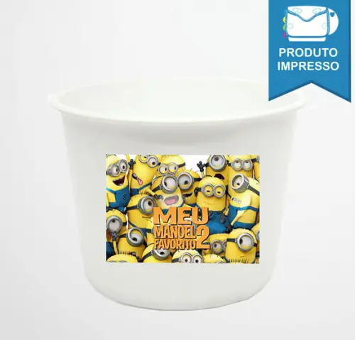 Rótulo Balde Pipoca Minions