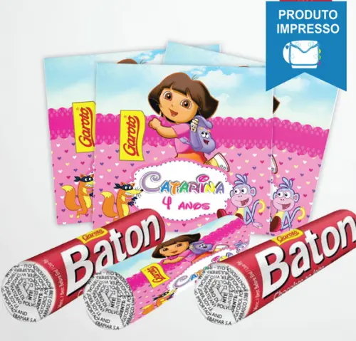 Rótulo Baton Dora Aventureira