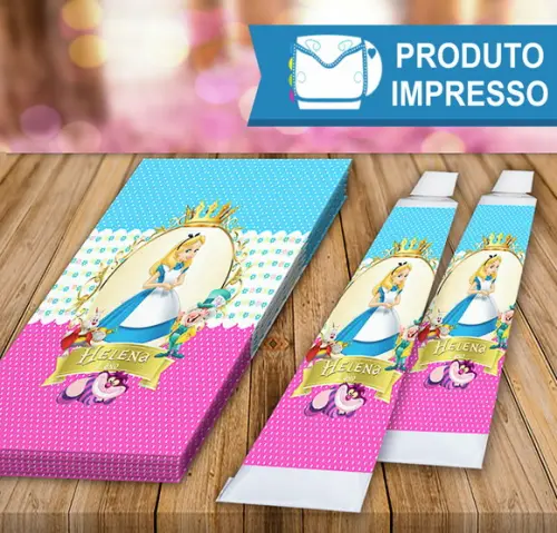 Rótulo Bisnaga Brigadeiro Alice no País das Maravilhas