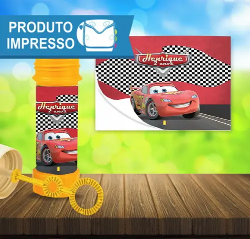 Rótulo Bolha de Sabão Carros