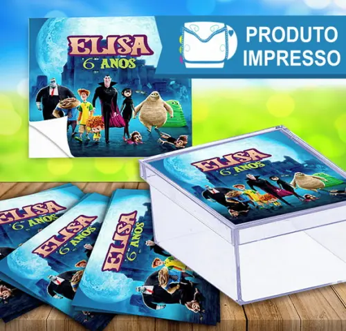 Rótulo Caixinha Hotel Transylvania