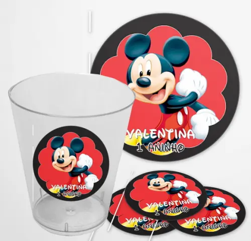 Rótulo Copinho Brigadeiro Mickey