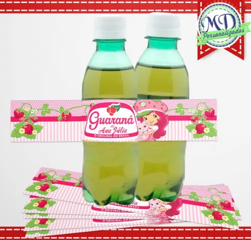 Rótulo Guaraná Moranguinho