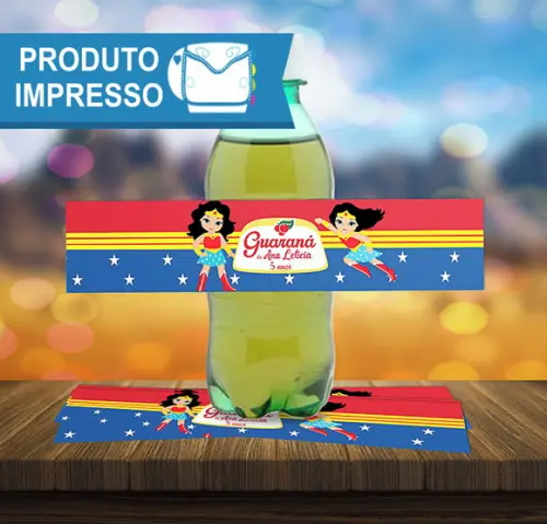 Rótulo Guaraná Mulher Maravilha