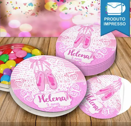 Rótulo Latinha Bailarina