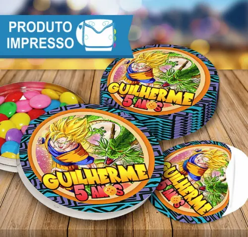 Rótulo Latinha Dragon Ball