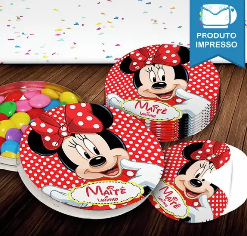 Rótulo Latinha Minnie