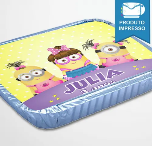 Rótulo Marmitinha Minions Menina