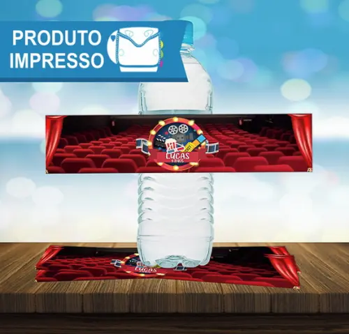 Rótulo para Água 500ml Cinema