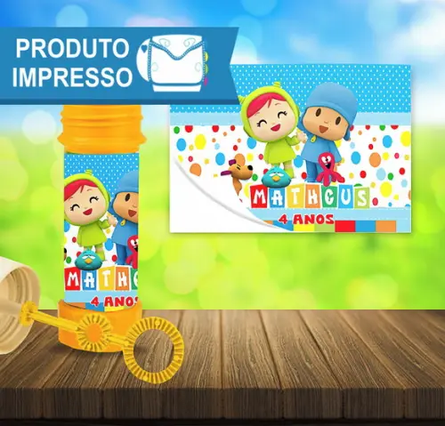 Rótulo para Bolha de Sabão Pocoyo