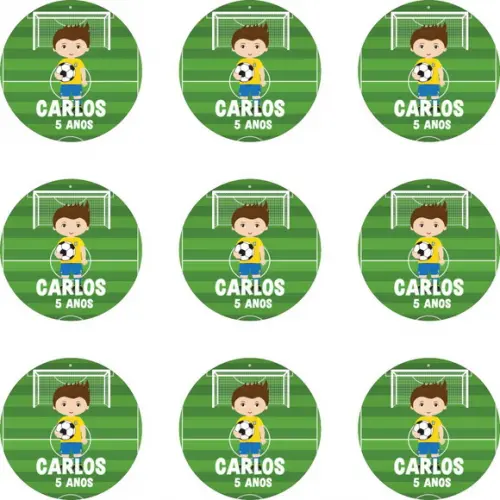 Rótulo para Copinho Brasil Futebol