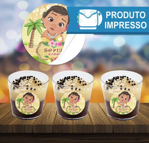 Rótulo para Copinho Moana Baby
