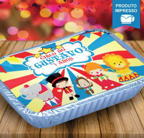 Rotulo para Marmitinha Circo Menino