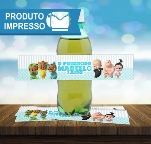 Rotulo para Refrigerante O Poderoso Chefinho