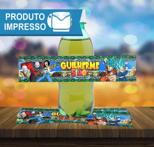 Rótulo para Refrigerante do Dragon Ball