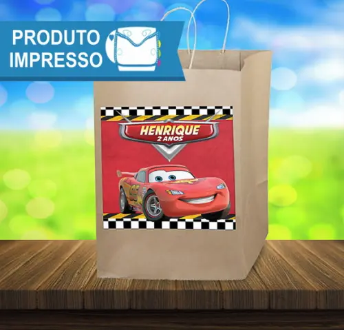 Rotulo para Sacolinha Carros