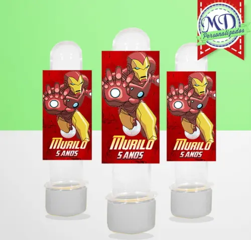 Rótulo Tubete Vingadores